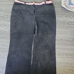 Lilly Pulitzer Black and Pink Flare Jeans